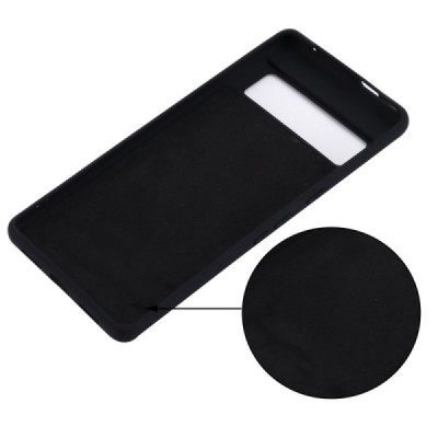 Google Pixel 7 Pro Shell cieta silikona (TPU) apvalks - melns | vacins.lv