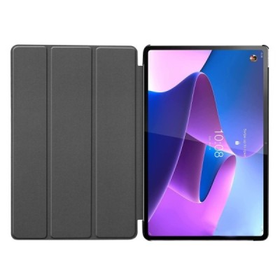 Lenovo Tab P12 Pro 12.6" (Q706F) серый кожаный чехол-книжка (складной) | Vacins.lv