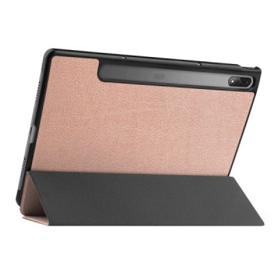 Lenovo Tab P12 Pro 12.6" (Q706F) atverčiamas auksinis odinis dėklas - knygutė (sulankstomas) | Vacins.lv