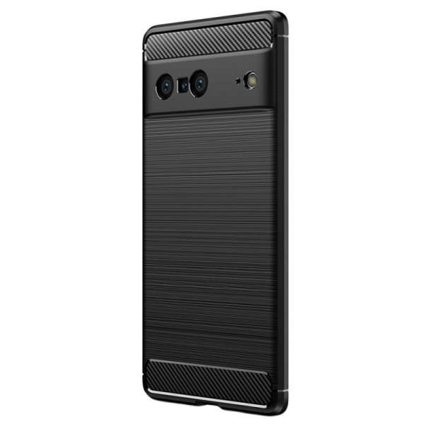 „Carbon“ твердый силиконовый чехол (TPU) - черный (Pixel 7)
