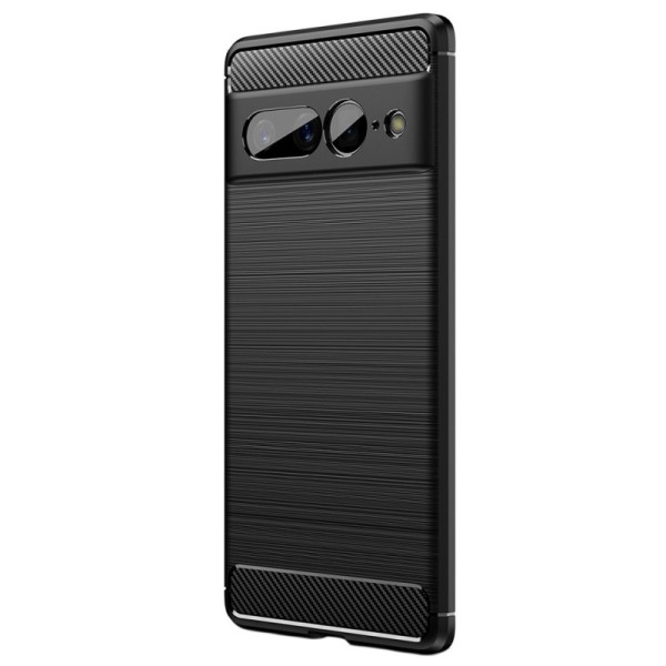 „Carbon“ твердый силиконовый чехол (TPU) - черный (Pixel 7 Pro)
