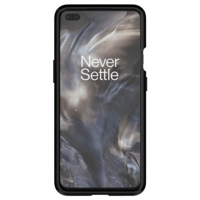 OnePlus Nord „Kickstand“ усиленный защитный чехол из твердого силикона (TPU) - чёрный | Vacins.lv