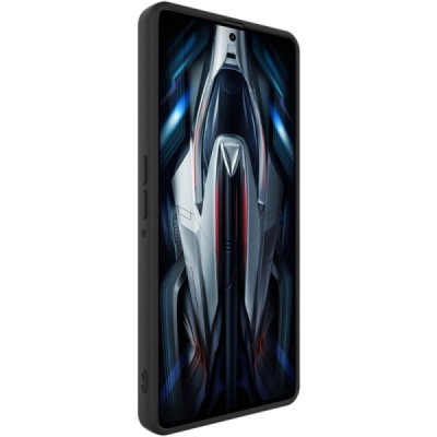 Xiaomi Poco F4 GT „Imak“ твердый силиконовый чехол из TPU чёрного цвета - задняя часть | Vacins.lv