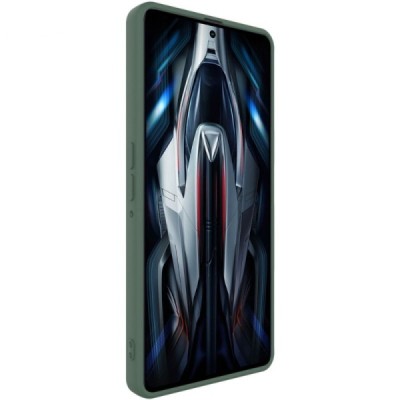 Xiaomi Poco F4 GT „Imak“ твердый силиконовый чехол из TPU зеленого цвета - задняя часть | Vacins.lv