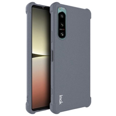 Sony Xperia 5 IV Imak pastiprinātas aizsardzības cieta silikona (TPU) pelēks vāciņš | Vacins.lv