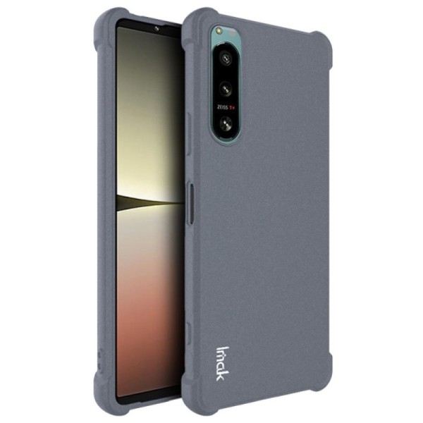„Imak“ pastiprinātas aizsardzības cieta silikona (TPU) vāciņš - pelēks (Xperia 5 IV)
