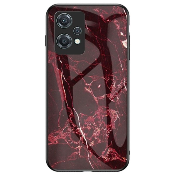 „Marble“ твердый силиконовый (TPU) чехол - красный (OnePlus Nord CE 2 Lite 5G)