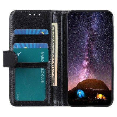 OnePlus Nord CE 2 Lite 5G открываемый чёрный кожаный чехол - книжка | Vacins.lv