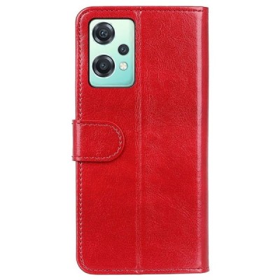 OnePlus Nord CE 2 Lite 5G открываемый красный кожаный чехол - книжка | Vacins.lv
