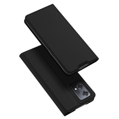 OnePlus Nord CE 2 Lite 5G „Dux Ducis“ Skin sērijas melns ādas atvērams maciņš | Vacins.lv