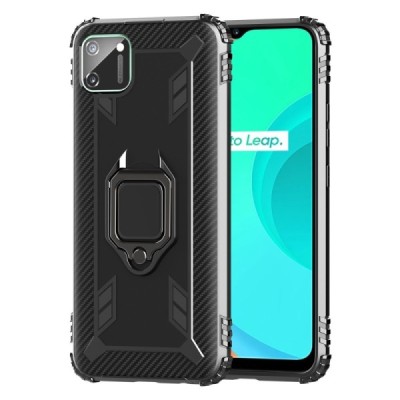 „Kickstand“ Realme C11 усиленная защита – черный, чехол – вставка | Vacins.lv