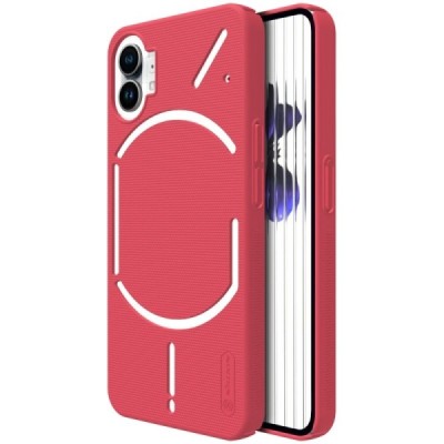 Nillkin Frosted Shield Nothing Phone 1 5G sarkans plastmasas futrālis | Vacins.lv