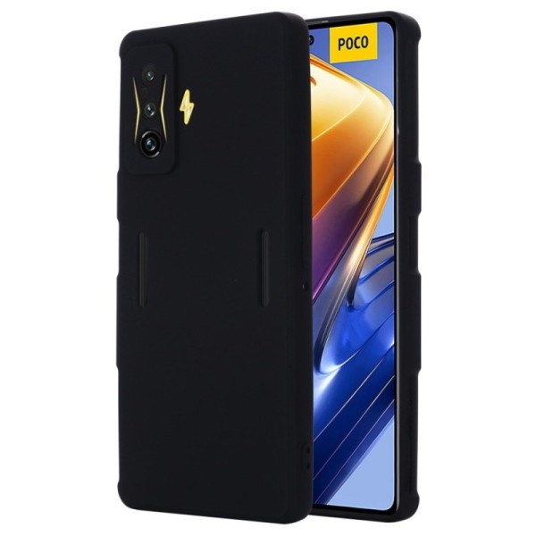 Твердый силиконовый чехол (TPU) „Shell“ - чёрный (Poco F4 GT)