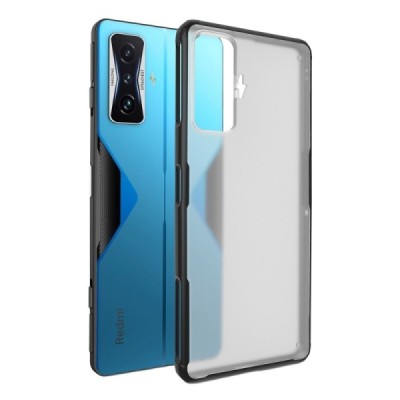 Xiaomi Poco F4 GT „Armor“ matēts apmales melnā krāsā apvalks | Vacins.lv