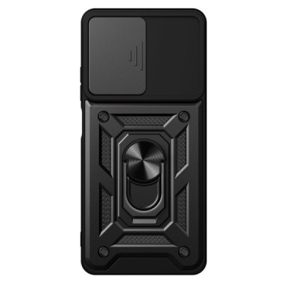„Kickstand“ Xiaomi Poco F4 5G усиленная защита – черный, чехол – вставка | Vacins.lv