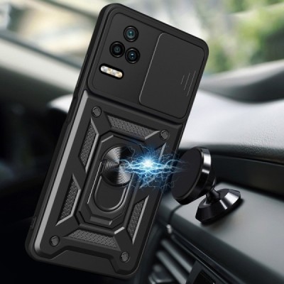 „Kickstand“ Xiaomi Poco F4 5G усиленная защита – черный, чехол – вставка | Vacins.lv