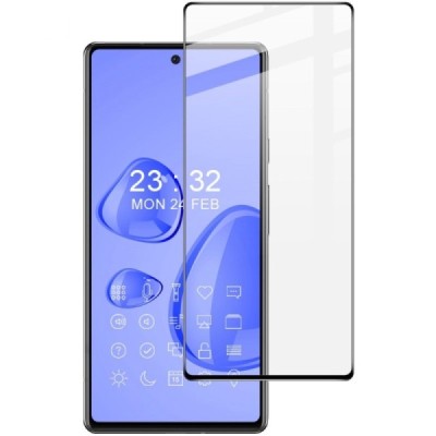 Google Pixel 7 „Imak“ Tempered Glass усиленная защита, черное защитное стекло с полным покрытием 0,2 мм | Vacins.lv