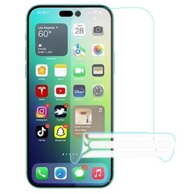 Apple iPhone 14 Pro Calans hidrogēla dzidra ekrāna aizsargplēve (pilnīgi aizsedzama) | Vacins.lv