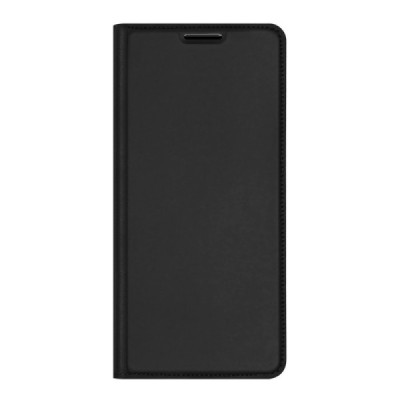 Samsung Galaxy A23 5G (SM-A236B, SM-A235F) „Dux Ducis“ Skin sērijas melns ādas atvērams maciņš | Vacins.lv