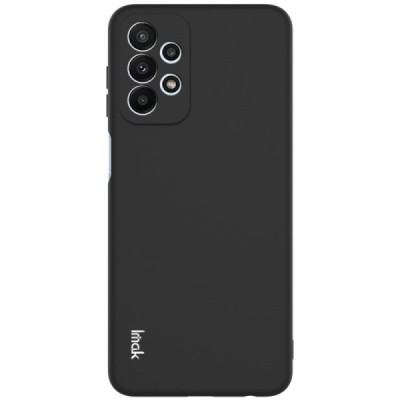 Samsung Galaxy A23 5G (SM-A236B, SM-A235F) „Imak“ cieta silikona (TPU) melns apvalks | vacins.lv