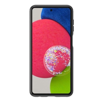 Samsung Galaxy A23 4G (SM-A235F) „Carbon“ твердый силиконовый чехол (TPU) - черный | Vacins.lv