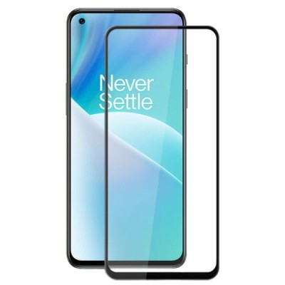 OnePlus Nord 2T 5G „Mocolo“ 9H 2.5D Tempered Glass усиленная защита, черное защитное стекло с полным покрытием толщиной 0,26 мм