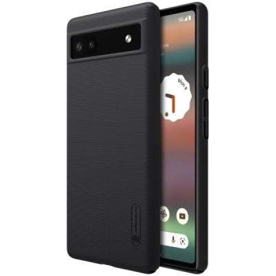 Nillkin Frosted Shield Google Pixel 6A melns plastmasas futrālis | Vacins.lv