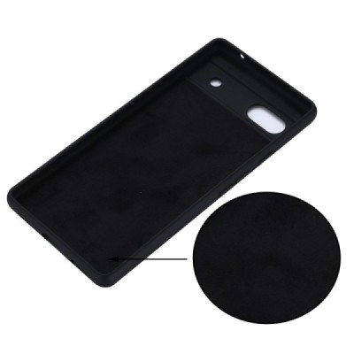 Google Pixel 6A Shell (TPU) твердый силиконовый чехол - чёрный | Vacins.lv
