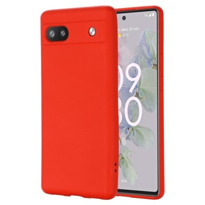 Google Pixel 6A Shell (TPU) твердый силиконовый чехол - красный | Vacins.lv