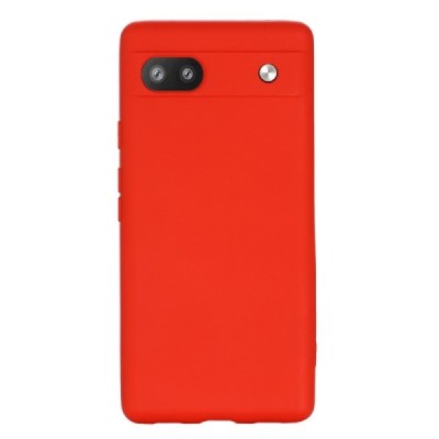 Google Pixel 6A Shell (TPU) твердый силиконовый чехол - красный | Vacins.lv