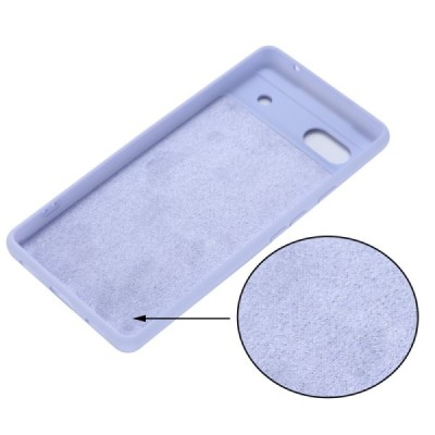 Google Pixel 6A Shell cieta silikona (TPU) apvalks - violets | vacins.lv