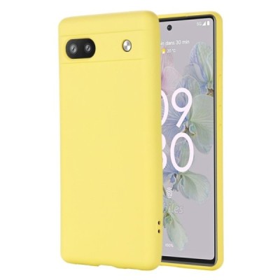 Google Pixel 6A Shell cieta silikona (TPU) apvalks - dzeltens | vacins.lv