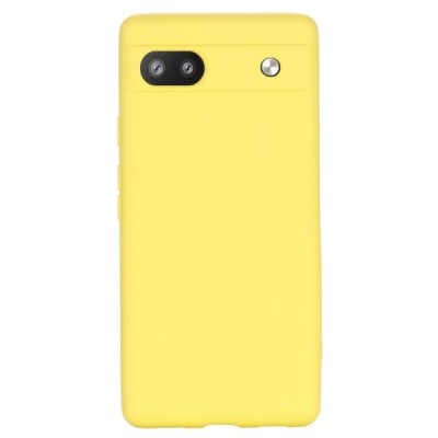 Google Pixel 6A Shell (TPU) твердый силиконовый чехол - жёлтый | Vacins.lv