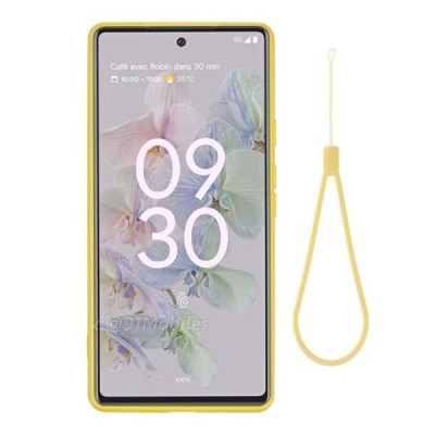 Google Pixel 6A Shell (TPU) твердый силиконовый чехол - жёлтый | Vacins.lv