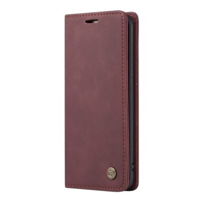 Samsung Galaxy S7 Edge (G935) CaseMe Retro открываемый бордовый кожаный чехол – книжка | Vacins.lv