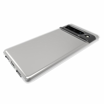 Твердый силиконовый чехол (TPU) для Google Pixel 7 Pro - прозрачный | Vacins.lv