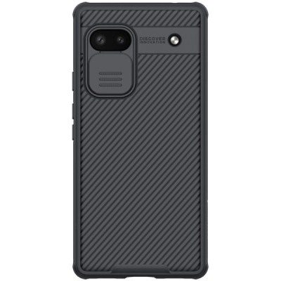 Google Pixel 6A „Nillkin“ CamShield чёрный чехол, задняя часть с защитой камеры | Vacins.lv