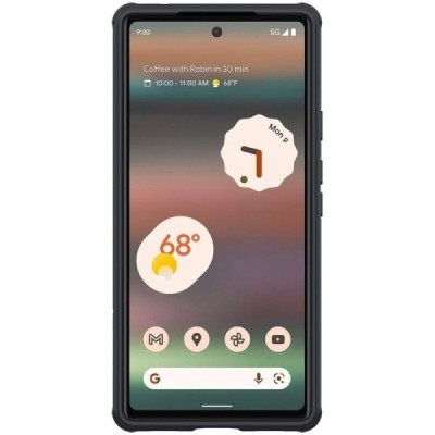 Google Pixel 6A „Nillkin“ CamShield чёрный чехол, задняя часть с защитой камеры | Vacins.lv