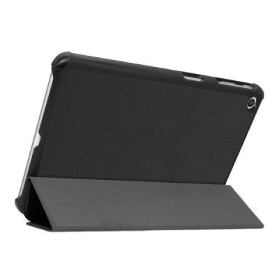 LG G Pad 5 10.1 (LM-T600L) чёрный кожаный чехол-книжка (складной) | Vacins.lv