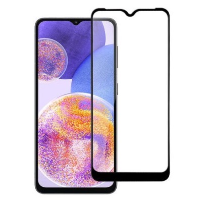 Samsung Galaxy A23 „Guardian“ Tempered Glass melns ekrāna aizsargstikls | Vacins.lv