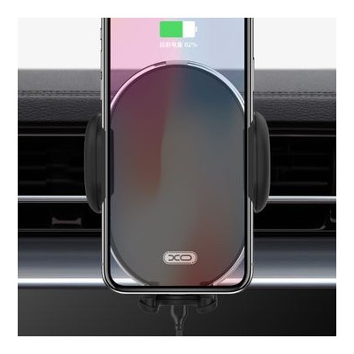 „XO-WX015“ автомобильный держатель/зарядное устройство для телефона 10W - чёрный | Vacins.lv