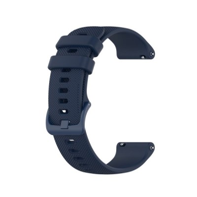 Твердый силиконовый синий браслет (TPU) для умных часов (Samsung Galaxy Watch 4 / 5, Garmin) | Vacins.lv