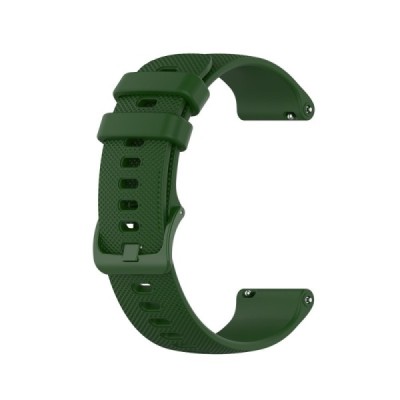 Твердый силиконовый зелёный браслет (TPU) для умных часов (Samsung Galaxy Watch 4 / 5, Garmin) | Vacins.lv
