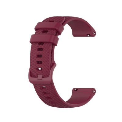Твердый силиконовый бордовый браслет (TPU) для умных часов (Samsung Galaxy Watch 4 / 5, Garmin) | Vacins.lv