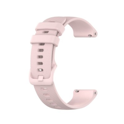Viedā pulksteņa (Samsung Galaxy Watch 5 / 4, Garmin) cietā silikona (TPU) siksniņa - gaiši rozs | Vacins.lv