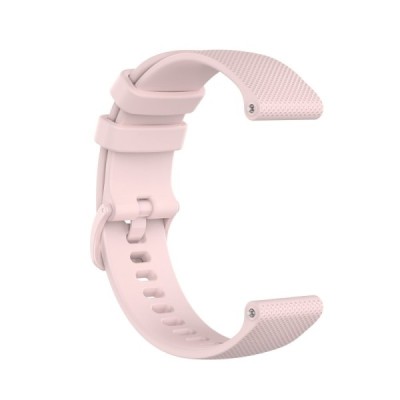 Viedā pulksteņa (Samsung Galaxy Watch 5 / 4, Garmin) cietā silikona (TPU) siksniņa - gaiši rozs | Vacins.lv