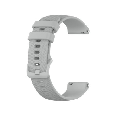 Твердый силиконовый серый браслет (TPU) для умных часов (Samsung Galaxy Watch 4 / 5, Garmin) | Vacins.lv