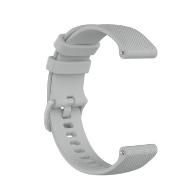 Твердый силиконовый серый браслет (TPU) для умных часов (Samsung Galaxy Watch 4 / 5, Garmin) | Vacins.lv