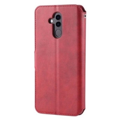 „AZNS“ Huawei Mate 20 Lite открываемый красный кожаный чехол - книжка | Vacins.lv