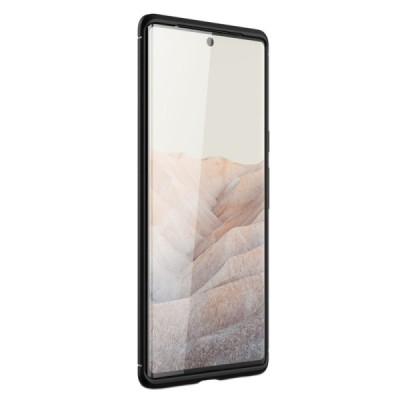 Твердый силиконовый чехол „Carbon“ (TPU) для Google Pixel 6 Pro - чёрный | Vacins.lv